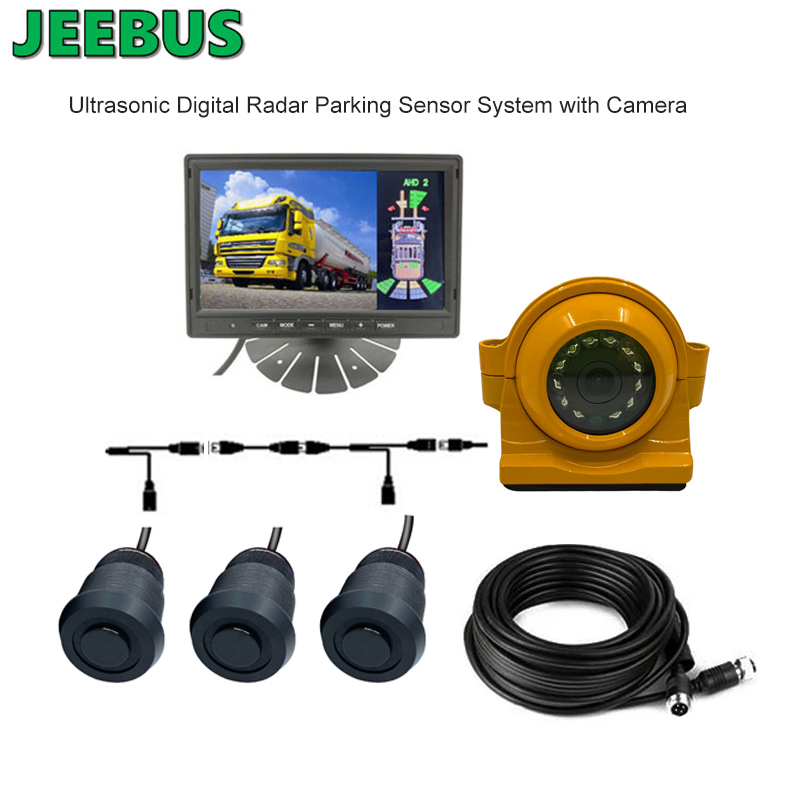 Système de surveillance d 'un capteur de stationnement pour chariot élévateur à ultrasons avec caméra