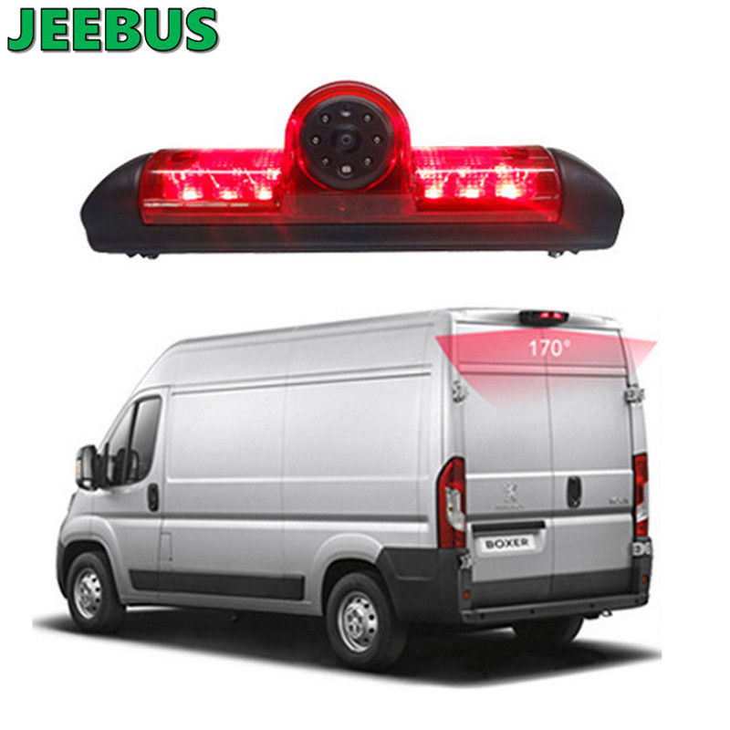 Caméra de feux de freinage de haut niveau grand Angle étanche à Vision nocturne HD pour Fiat Ducato 2006-2017 3 Gen Peugeot Boxer, Citroen Jumper et ainsi de suite
